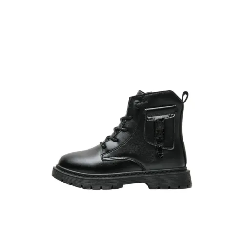 Warrior Slip-resistant Abrasion-resistant High Top Детские ботинки Черные Детские
