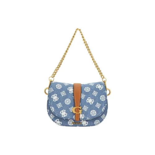 GUESS Хлопок Сумка через плечо Сумка на плечо Мини Женская Джинсовый синий