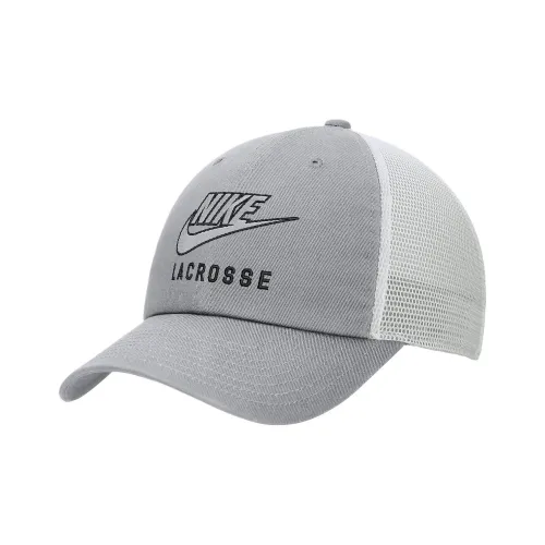 Nike Хлопковые кепки унисекс серые