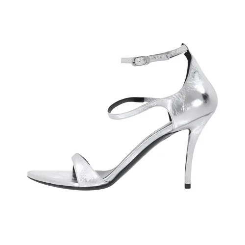 Balenciaga One Ремень Сандалии Женские Серебряные