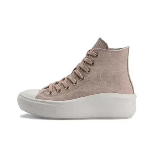 Converse Chuck Taylor All Star Anti Slip и износостойкие визуально увеличивающие рост высокие кроссовки для скейтбординга женские розовые