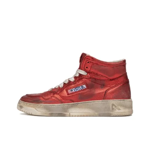 AUTRY Super Vintage Высокие Кроссовки для скейтбординга Женские Красные