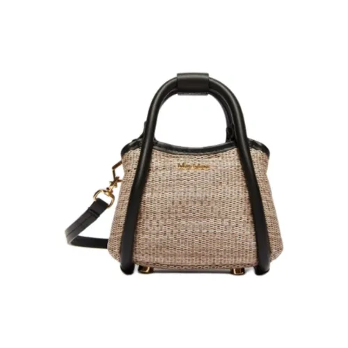 MaxMara Raffia Плетеная соломенная сумка на одно плечо мини женская бежевая