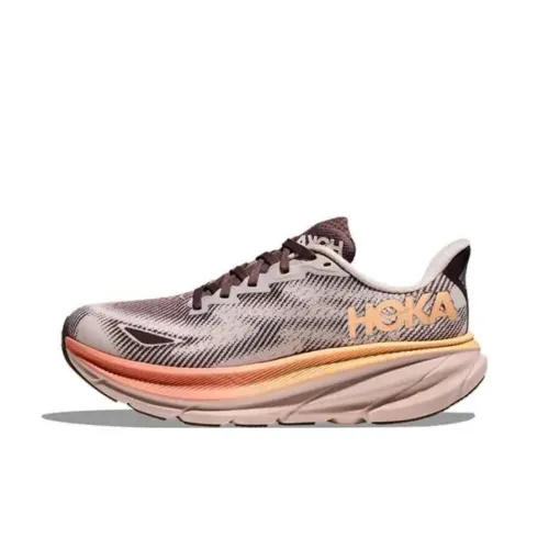 HOKA ONE ONE Clifton 9 Беговые кроссовки Низкий топ Жемчужно-розовый/Дымчатый кварц Женские