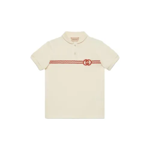 GUCCI Kids Рубашки цвета экрю