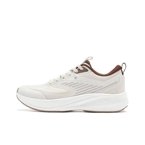 QIAODAN Rapid LITE Slip-resistant Abrasion-resistant Low Top Casual Running Shoes Men's White Umber