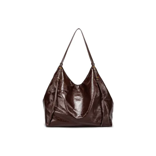 FAIRWHALE ПУ (полиуретан) Сумка-тоут Сумка через плечо Стандартная Женская Черная Хаки Коричневая Бордовая Серая