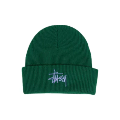 Stussy Акриловые Шапки-бини Унисекс Темно-зеленый