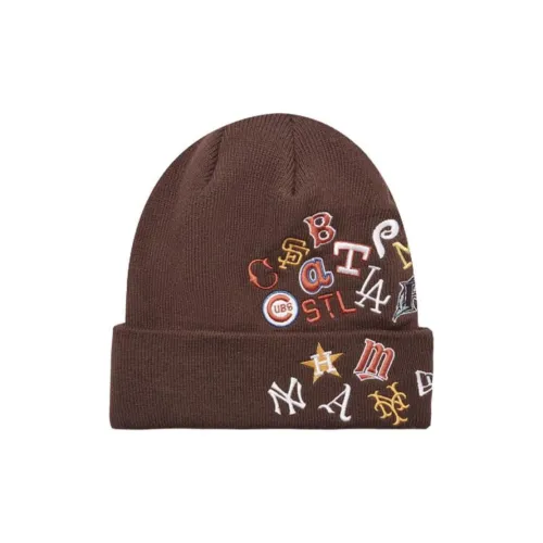 New Era Акриловые шапки-бини унисекс коричневые