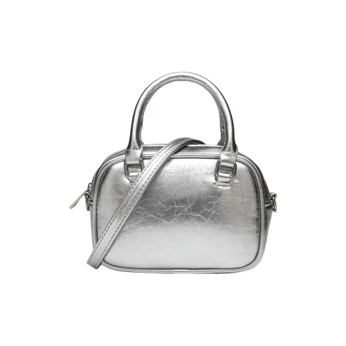 NOMK ПУ (полиуретан) Сумка Подмышечная Сумка через плечо Женская Серебряная Белая Черная