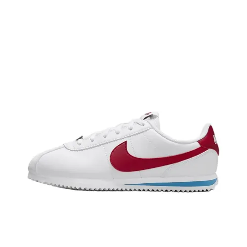 Nike Cortez Детская беговая обувь Low Top Белый Красный Унисекс