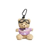 Фиолетовый свитер - коричневый медведь