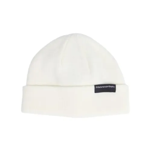 OFF Белый Акриловый Шапки-бини Унисекс Экрю