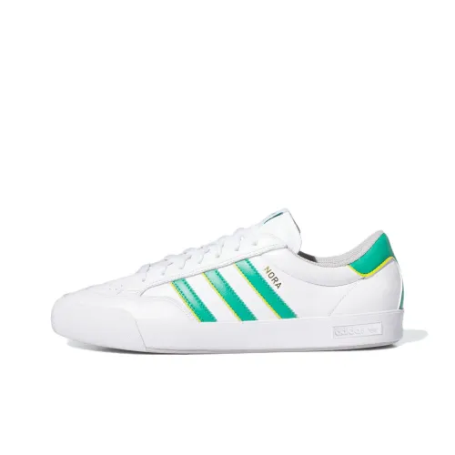 Adidas Originals Nora Slip-Resistant Abrasion-Resistant Low Top Skateboard Shoes Unisex White Adidas Originals Nora Slip-Resistant Abrasion-Resistant Низкие Кроссовки для Скейтбординга Унисекс Белые