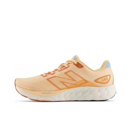 New Balance NB 680 V8 Low Топ Повседневные Беговые Кроссовки Женские Оранжевые