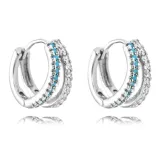 Серьги с блестящим двойным слоем [Пара]