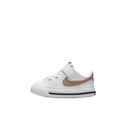 Nike Court Legacy Slip Resistant Abrasion Resistant Низкий Топ Обувь для малышей Белый Infant And Toddler