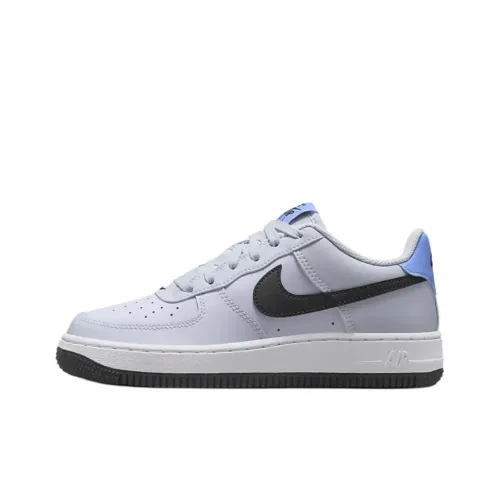 Nike Air Force 1 Slip Resistant Abrasion Resistant Низкий Топ Детские Скейтбординг Белый Черный