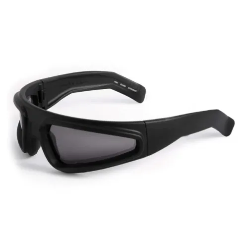 Rick Owens RO Ацетатные солнцезащитные очки с нерегулярной формой мужские черные