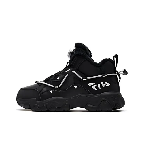 FILA KIDS Противоскользящий Тепловой MID Топ Kids Lifestyle Shoes Черный