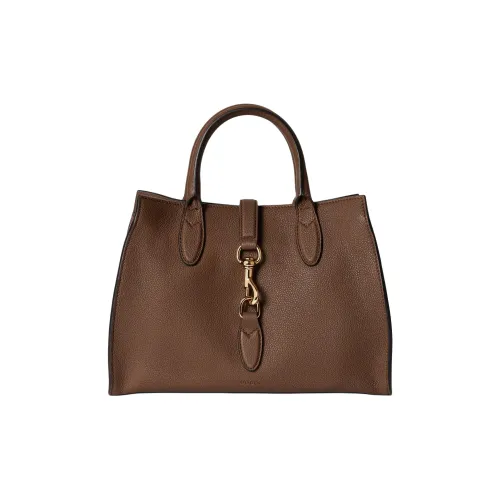 GUCCI Soft GRAIN LEATHER Tote Bag Shopping Bag Shoulder Bag Crossbody Bag Medium Women's Brown