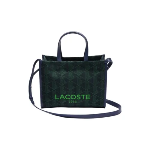 LACOSTE Хлопок Тоут Сумка Сумка для покупок Сумка через плечо Сумка Маленькая Женская Зеленая
