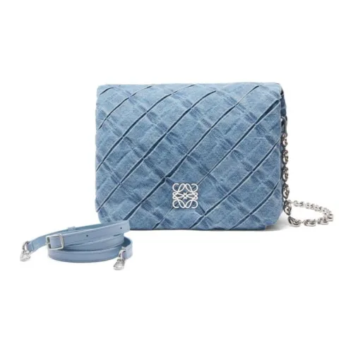 LOEWE Совместное издание Goya Denim Сумка через плечо Женская Светло-синяя