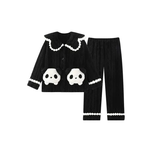 O'MESIK Черный Женские Пижамные Комплекты