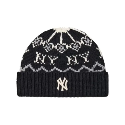 Mlb Base Logo содержит шерсть вязаная модель шапка-бини шляпа унисекс черный