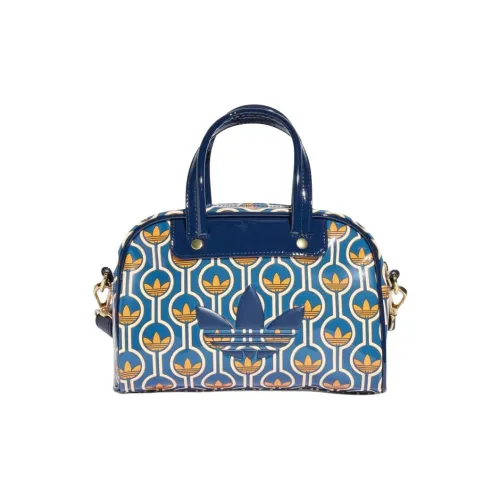 Adidas ПУ (полиуретан) Bowling Bag Сумка через плечо Сумка Mini Женская Синяя и Желтая