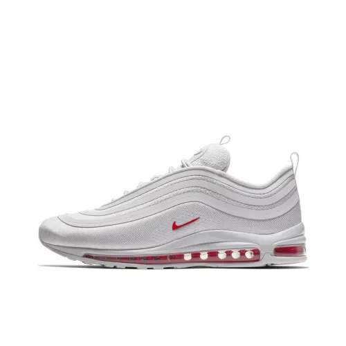 Nike Air Max 97 Ultra 17 Амортизация Износостойкий Низкий Топ Повседневная Обувь Унисекс Темно-Серый Университетский Красный