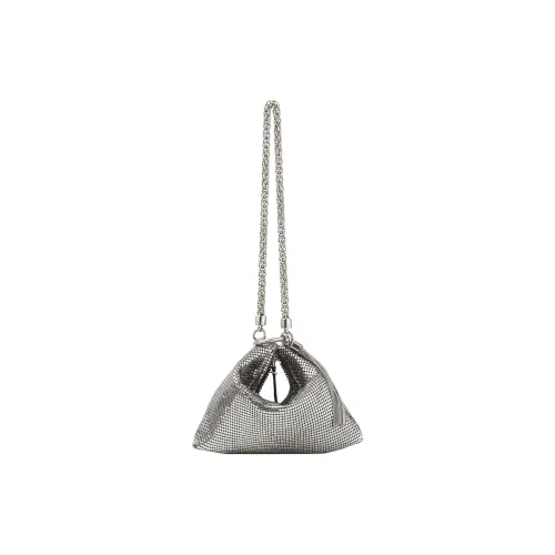 Jimmy Choo Металл Сетка Сумка через плечо Сумка Мини Women's Silver