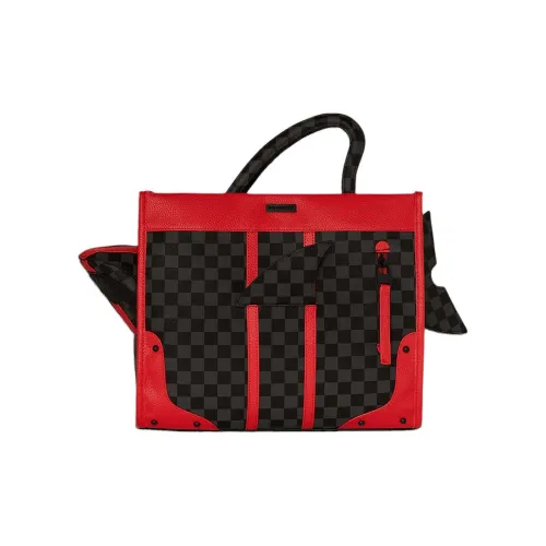 SPRAYGROUND Сумка из искусственной кожи унисекс черного и красного цвета