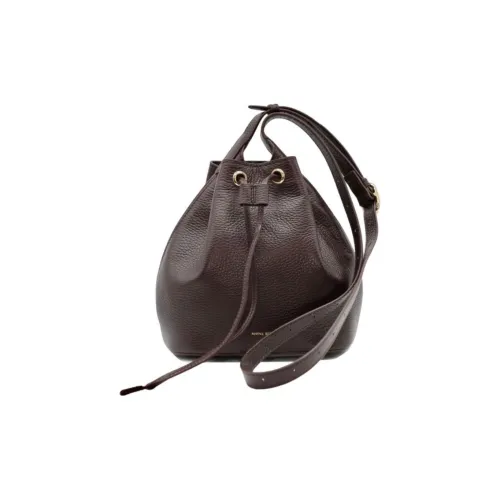 Anine Bing Сумка-ведро из коровьей кожи мини-сумка на одно плечо женская бордового цвета