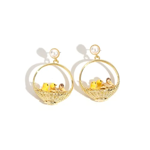 CHARFEN CHIC Эмаль COLORS Маленький Вода Утка Серьги-гвоздики Женские