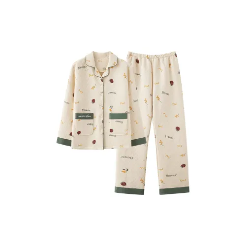 William Pajama Комплект Женский Абрикос