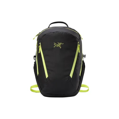 Arcteryx Mantis 26L Outdoor Альпинистский Рюкзак Рюкзак Переработанный Полиэстер Черный и Неоново-Зеленый Унисекс