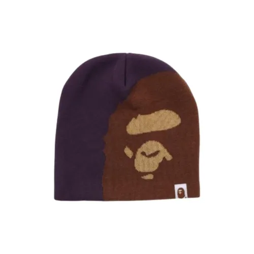 A BATHING APE Полиэстер Шапки-бини Мужской Коричневый Фиолетовый Коричневый Синий