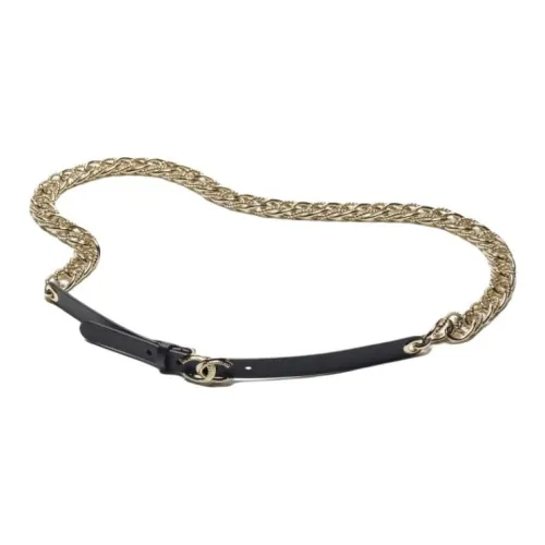 CHANEL Металл, Телячья кожа, Цепи для талии, Женские