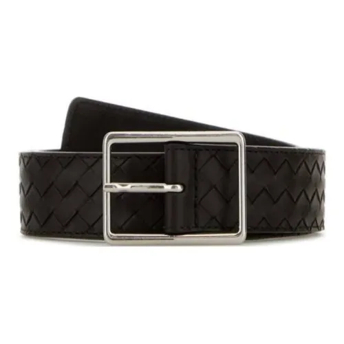 Bottega Veneta Телячья кожа Кожаные ремни Мужской Темно-коричневый Ширина 3,5 см