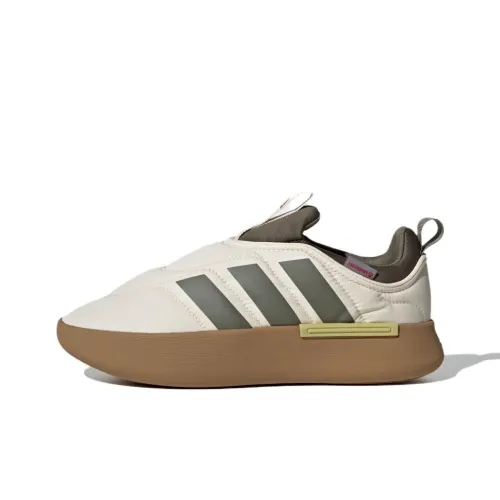 Adidas Adipuff Slip Resistant Abrasion Resistant Низкий Топ Casual Унисекс Белый Зеленый Коричневый