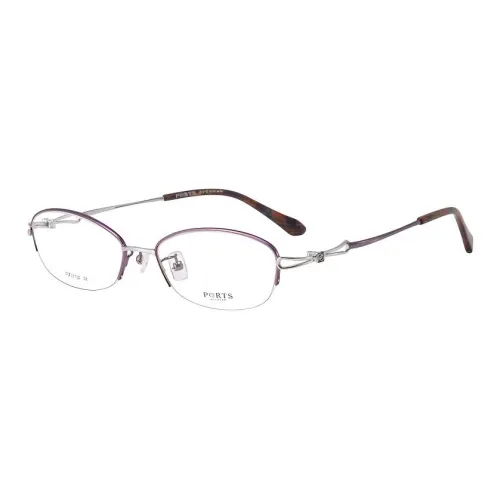 PORTS Alloy Oval Eyeglass Frames Women's Purple
