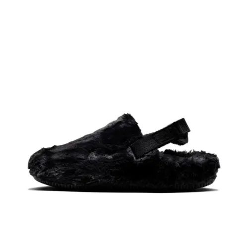 Nike Calm Mule Slip Resistant Abrasion Resistant Низкий Топ Casual Женский Черный