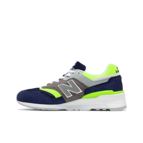 New Balance NB 997 Low Топ Беговые кроссовки Унисекс Синий Белый Зеленый D Ширина