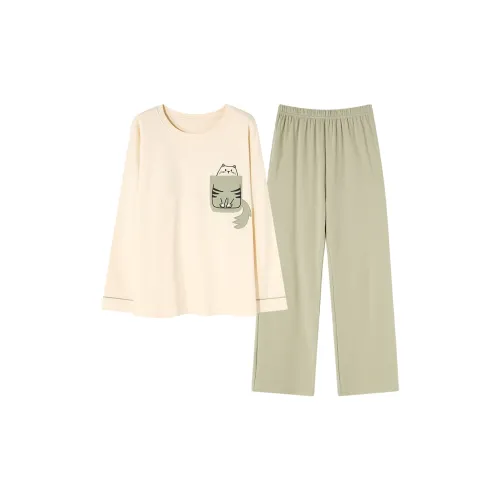 Montagut Pajama Комплект Женский Абрикос