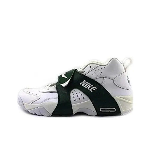 Nike Air Veer Slip-Resistant Low Top Винтажные Баскетбольные Кроссовки Мужские Белый Черный