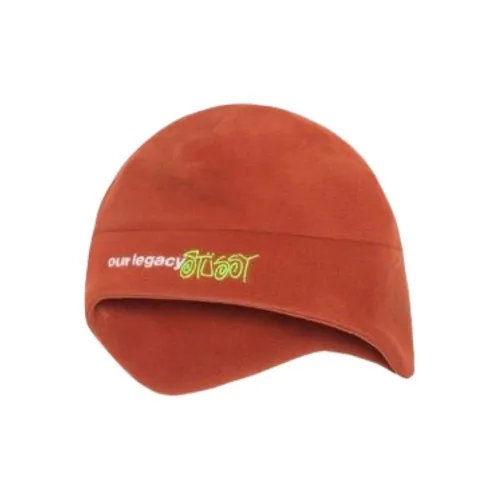 Stussy Полиэстер Beanies Унисекс Ржаво-красный