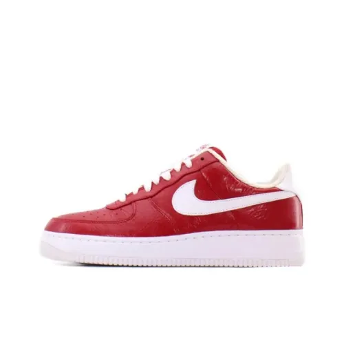 Nike Air Force 1 Slip Resistant Abrasion Resistant Дышащий Низкий Топ Скейтбординг Кроссовки Унисекс Красный