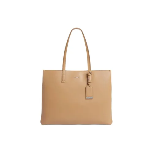 CALVIN KLEIN Полиэстер Тоут Сумка Сумка для покупок Сумка Женская Светлый хаки