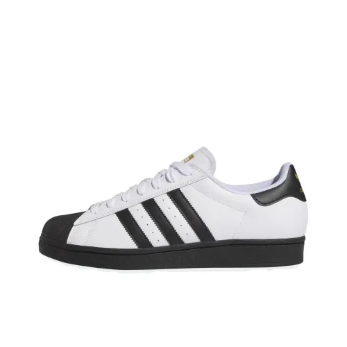 Adidas Originals SUPERSTAR ADV Устойчивые к истиранию низкие скейтборд-кроссовки унисекс белые черные